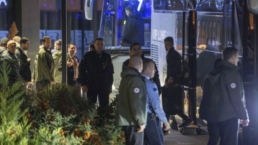 Israeli national team arrives in Kosovo for soccer game under tight security measures