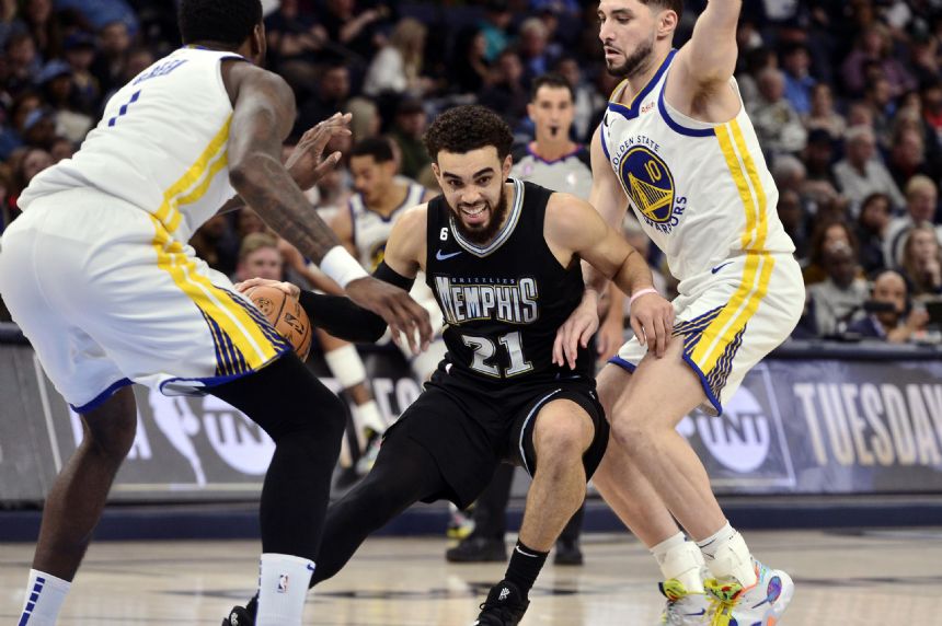 Ja Morant-less Grizzlies rout Curry, Warriors 131-110