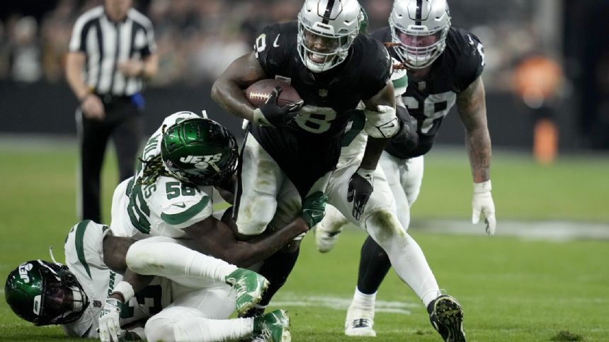Jacobs rushes for 116 yards as Raiders improve to 2-0 under Pierce, beat Jets 16-12