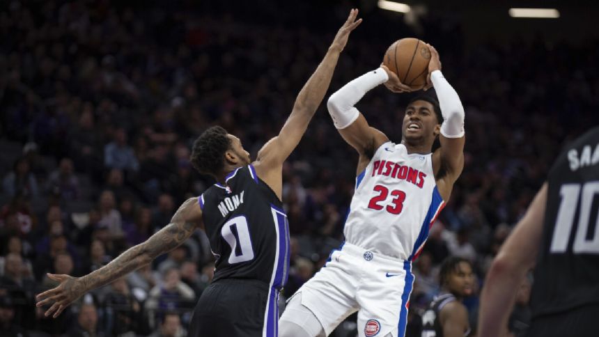 Jaden Ivey scores a career-high 37 points lead Pistons past Kings 133-120