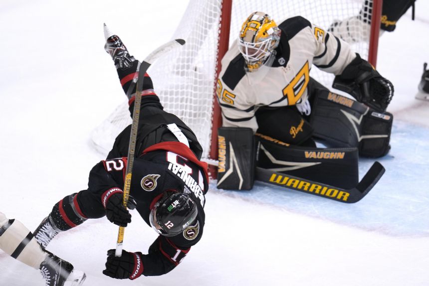 Jarry stellar in return as Penguins beat Senators 4-1