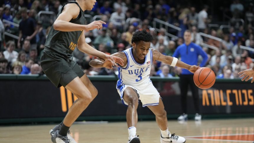 Jeremy Roach leads No. 8 Duke in 84-55 rout over Miami