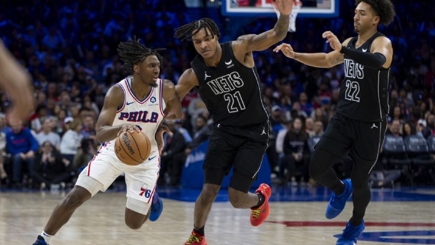 Joel Embiid sits out as 76ers zip past Nets 107-86. Philly will face Miami in the play-in tournament