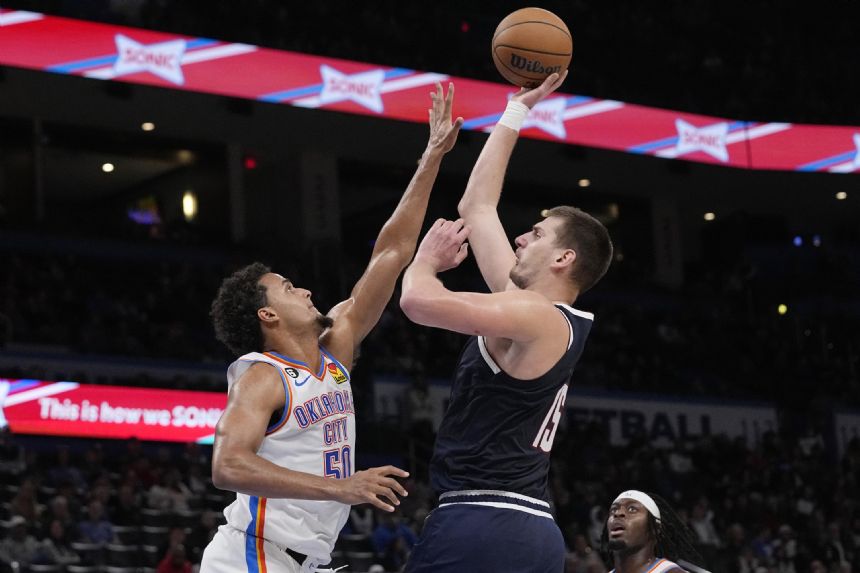 Jokic has 39 points, Nuggets outlast Thunder 131-126 in OT