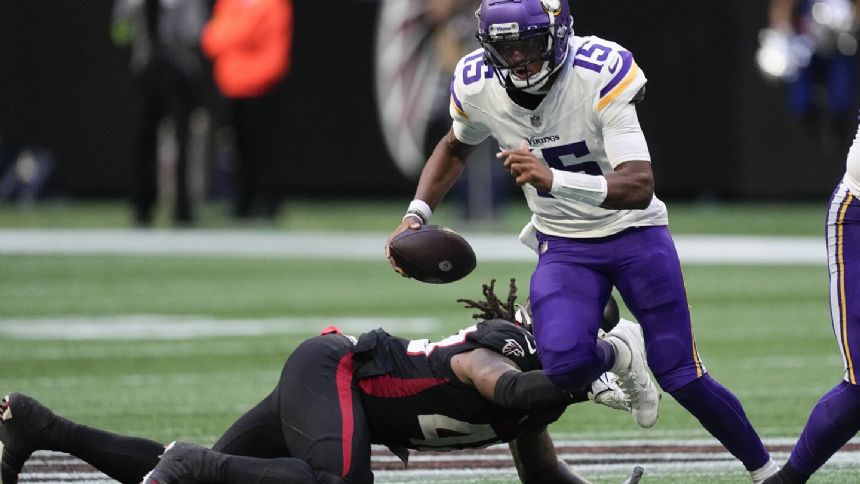 Joshua Dobbs rallies Vikings days after trade to beat Falcons 31-28