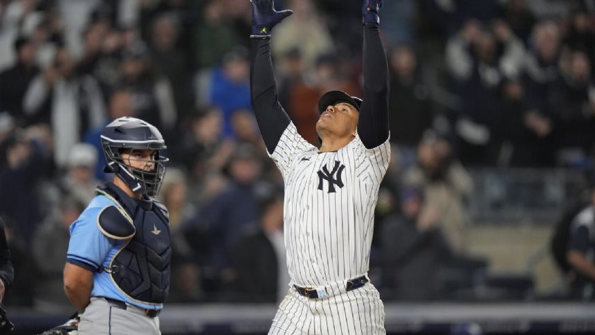 Juan Soto's 3-run homer in 5-run 7th inning lifts Yankees over Rays 5-3