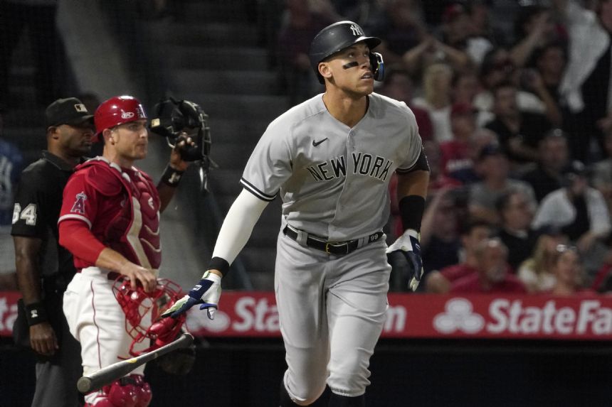 Judge hits 51st HR as Yankees snap skid, top Angels 7-4
