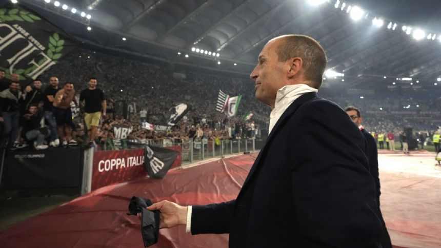 Juventus fires coach Massimiliano Allegri for his outburst toward the refs in the Italian Cup final