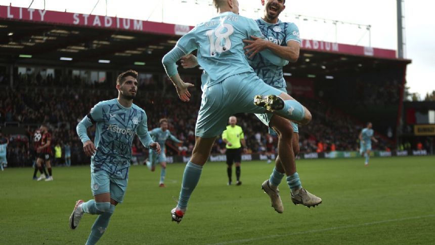 Kalajdzic scores late as Wolves win 2-1 at Bournemouth with coach Gary O'Neil back at former club