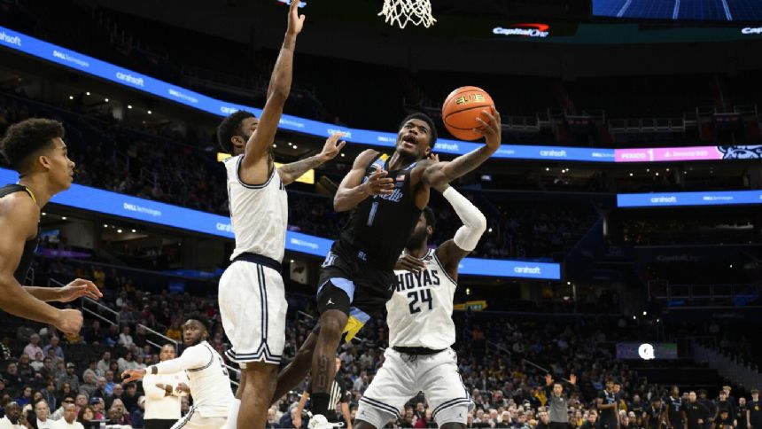Kam Jones, Tyler Kolek lead No. 9 Marquette over Georgetown 91-57 for 6th straight win