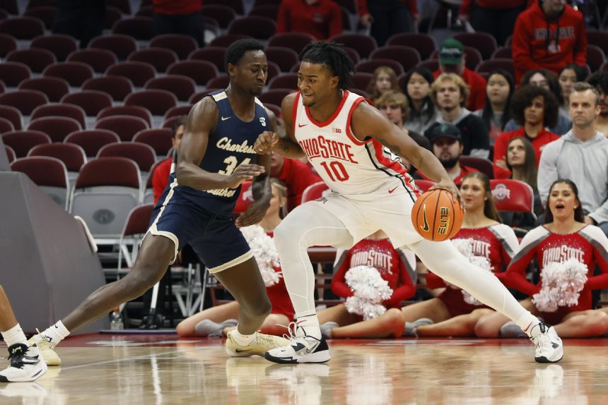 Key's double-double powers Ohio St. past Charleston Southern