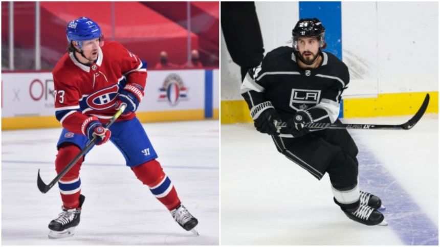 Kings visit the Canadiens after Danault's 2-goal game