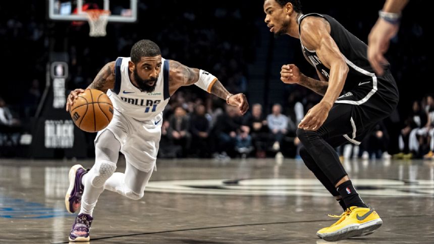 Kyrie Irving scores 36 points in return to Brooklyn, leads Mavericks to 119-107 win over Nets