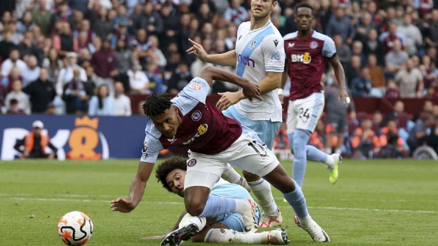Late goal flurry helps Aston Villa overcome Crystal Palace in Premier League