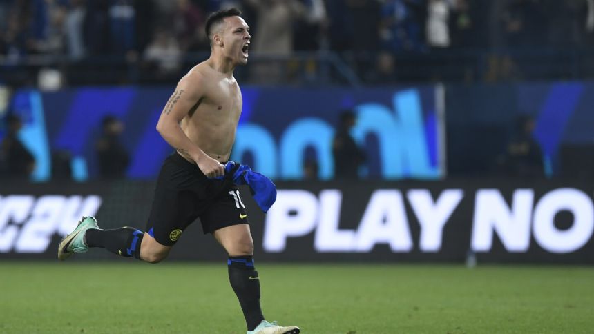 Lautaro scores late to help Inter beat 10-man Napoli 1-0 and lift Italian Super Cup in Saudi Arabia