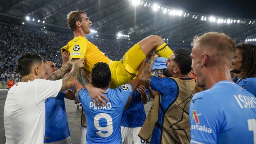 Lazio goalkeeper scores late to earn draw. Barca, Man City and PSG start Champions League with wins