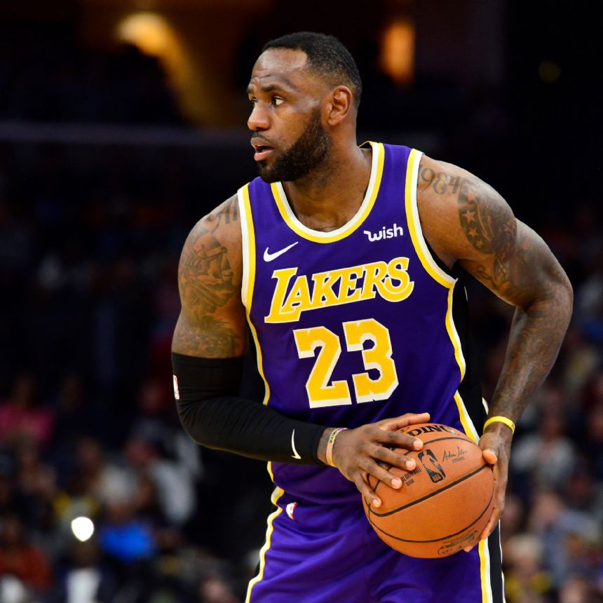 LeBron James in NBA's virus protocols, ruled out Tuesday