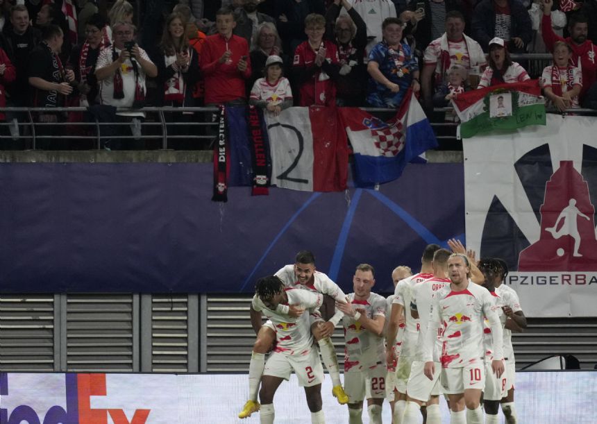 Leipzig beats Celtic 3-1 for 1st win in Champions League