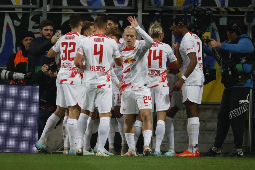 Leipzig ends Shakhtar's Champions League run, Werner hurt