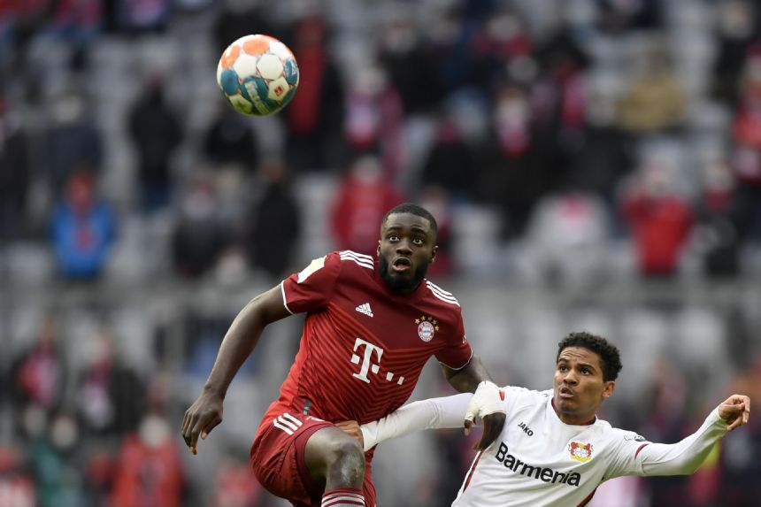Leverkusen holds Bayern to 1-1 in Munich, Hertha loses again