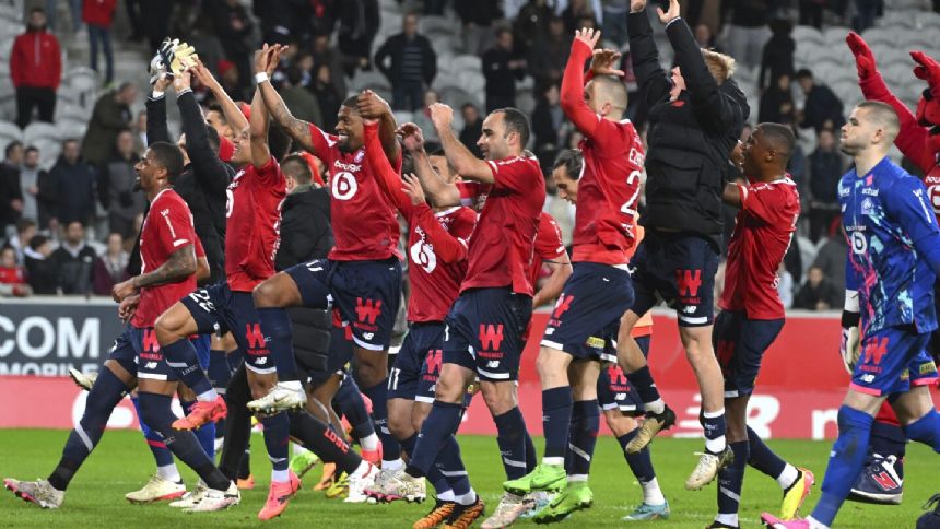 Lille beats Marseille 3-1 to move into third in France
