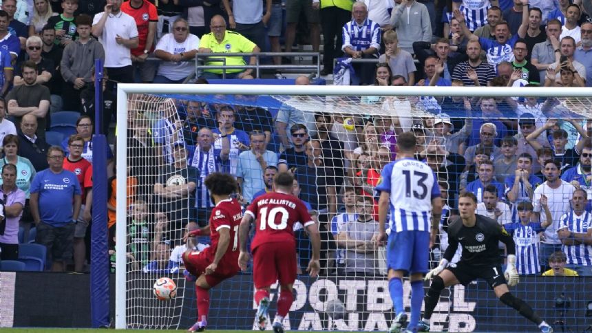 Liverpool held to 2-2 draw at Brighton in another setback for Jurgen Klopp's team