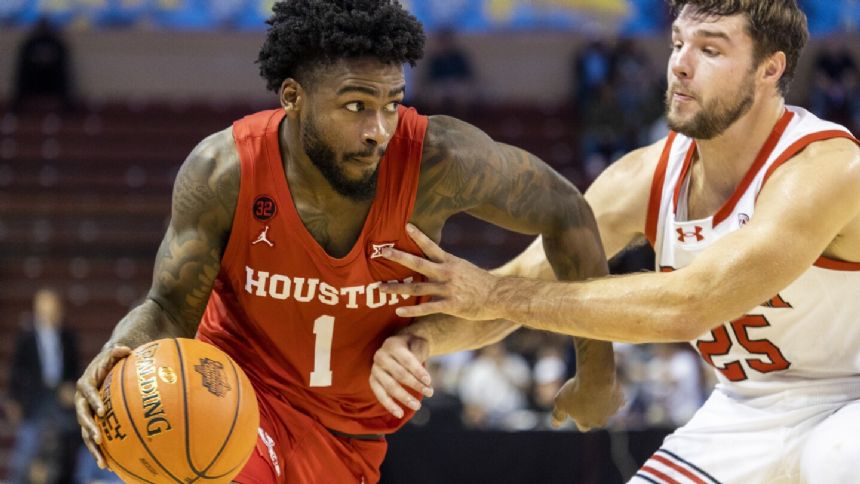 LJ Cryer's clutch 3s key No. 6 Houston's win over Utah in Charleston Classic