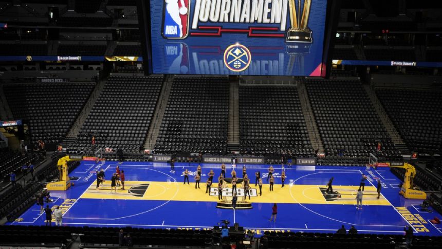 Long distance! Wrongly measured 3-point line on Nuggets' court fixed ahead of tipoff with Mavericks