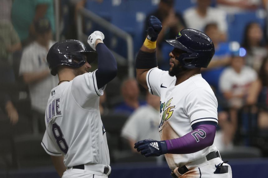 Lowe and Diaz homer, Rays beat Guardians 6-4