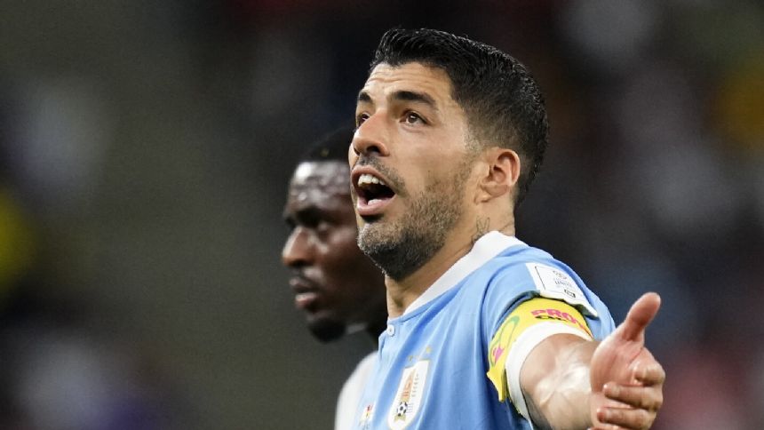 Luis Suarez is back with Uruguay's national team for World Cup qualifying games