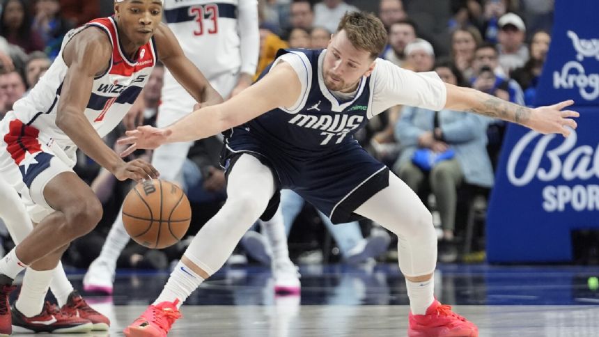 Luka Doncic records 10th triple-double of the season, leads Mavericks past Wizards 112-104