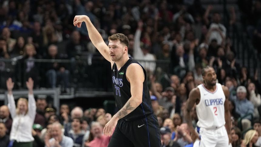Luka Doncic scores 44 points in Mavericks' 144-126 tournament win over Clippers