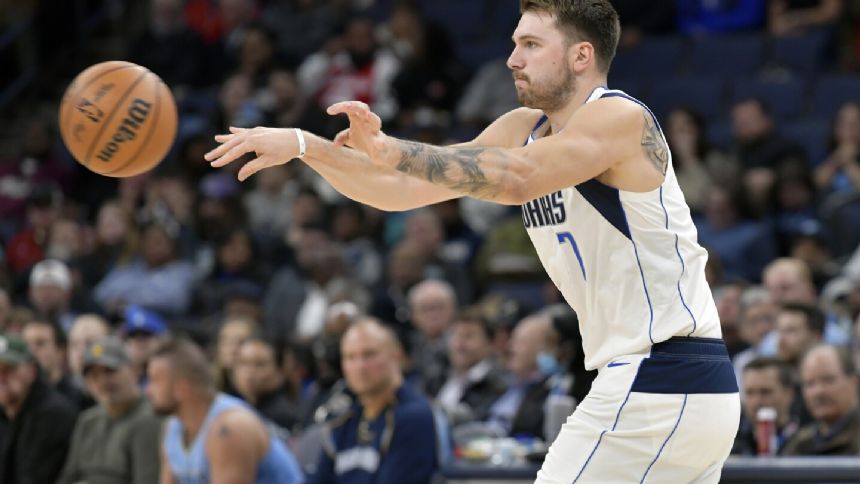 Luka Doncic's 58th career triple-double powers Mavericks past Grizzlies 125-110