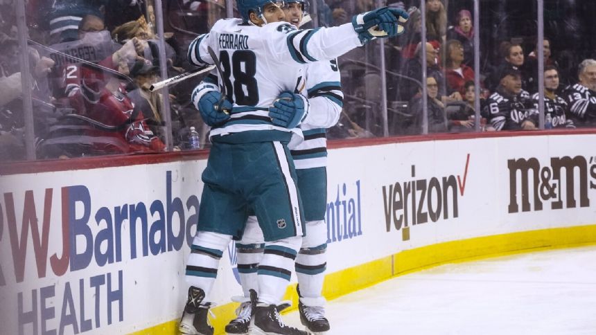 MacDonald and Duclair score twice as Sharks beat Devils 6-3 for 1st road win