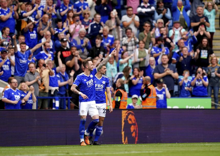 Maddison scores again as Leicester routs Southampton 4-1