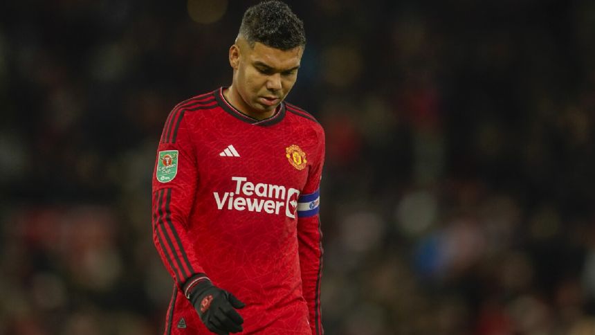 Man United midfielder Casemiro ruled out for 'several weeks' with hamstring strain