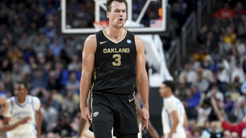 March Madness: 'There's something pure about Jack Gohlke,' Oakland's masterful 3-point shooter