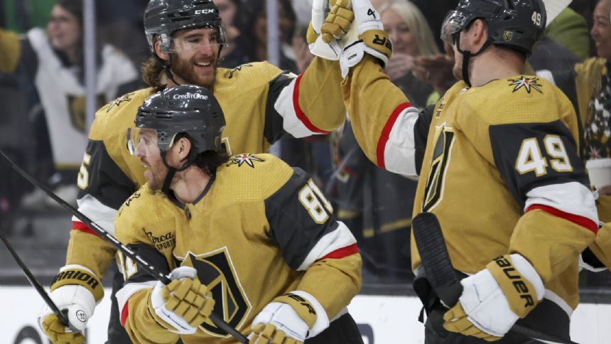 Marchessault's hat trick lifts Golden Knights to 5-3 win over Red Wings