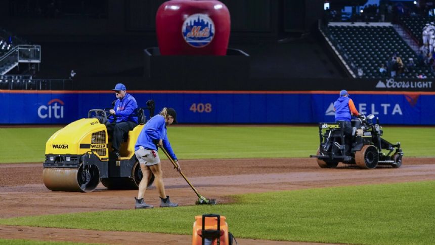 Marlins-Mets game postponed due to unplayable field conditions caused by tropical storm