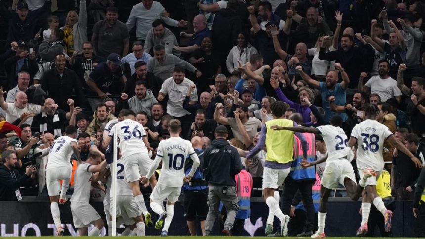 Matip's stoppage-time own-goal hands Tottenham a 2-1 win over defiant 9-man Liverpool