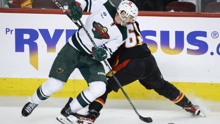 Matt Boldy's 3-point game powers Wild to a 5-2 win over the Flames