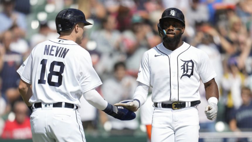 Matt Vierling hits a grand slam as Reese Olson pitches the Tigers past the Reds 8-2