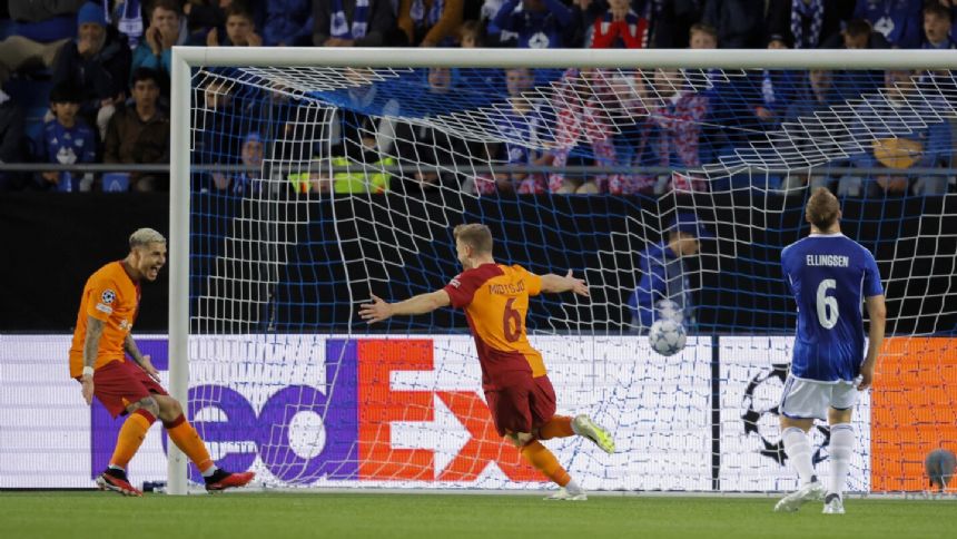 Mauro Icardi's goal and late assist lift Galatasaray to 3-2 win at Molde in Champions League playoff