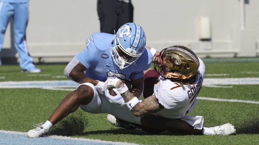 Maye-to-McCollum pass plays lead No. 20 North Carolina past Minnesota 31-13