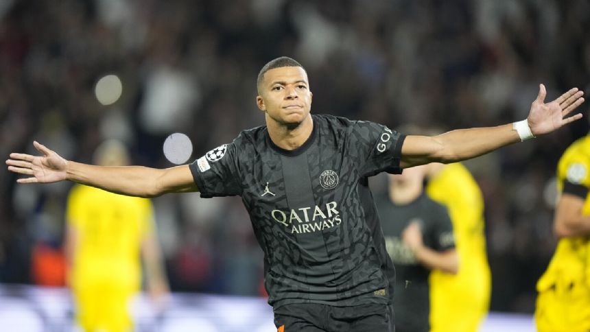 Mbappe and Hakimi score as PSG wins 2-0 against Dortmund in Champions League