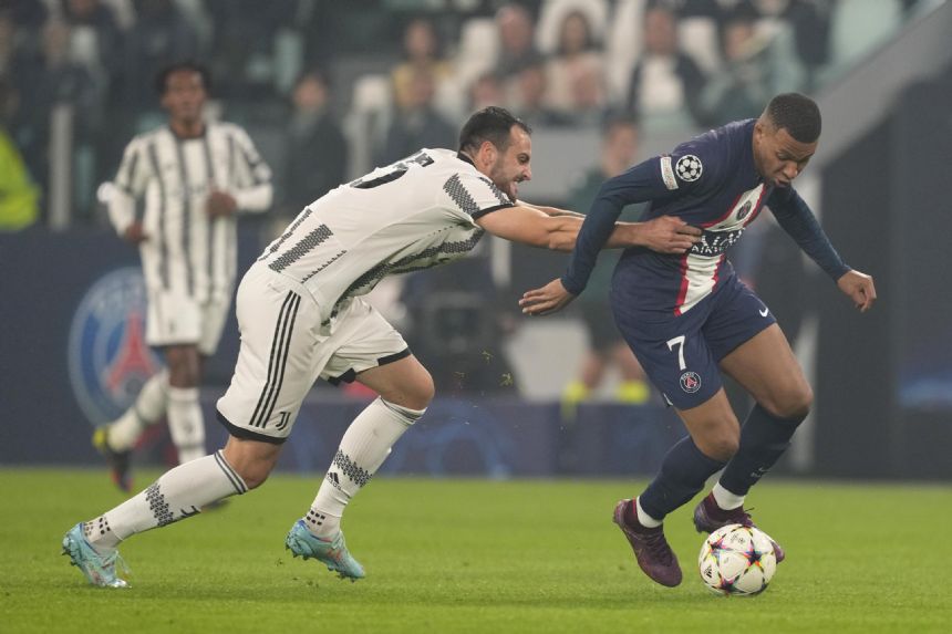 Mbappe scores memorable goal as PSG wins 2-1 at Juventus