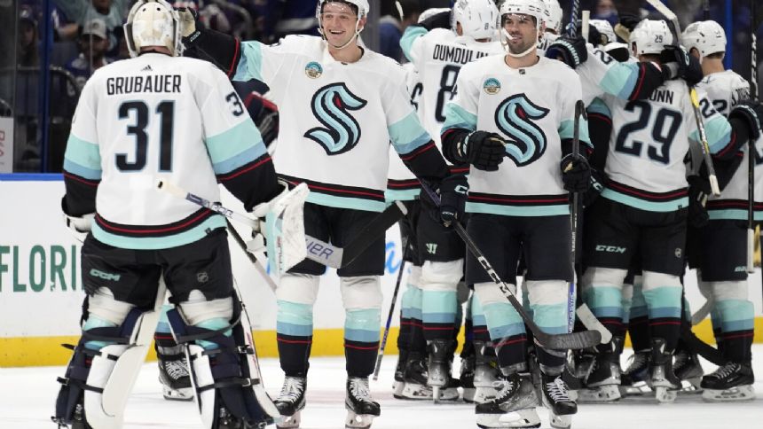 McCann scores in overtime as Kraken beat Lightning for first time
