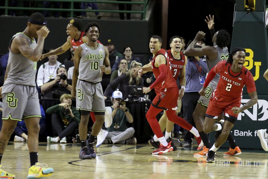 McCullar, No. 19 Texas Tech knock off No. 1 Baylor 65-62