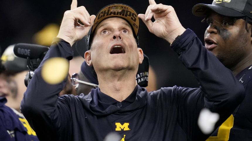 Michigan is a unanimous No. 1 in final AP Top 25 football poll. Florida State finishes tied for 6th