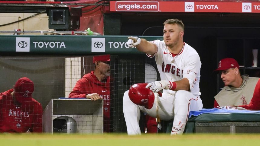 Mike Trout leading majors in home runs, but is looking for more consistency at the plate